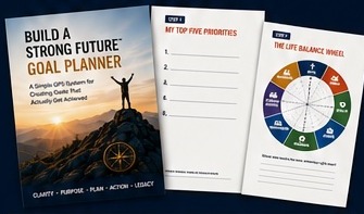 Build A Strong Future Goal Planner workbook and planning pages